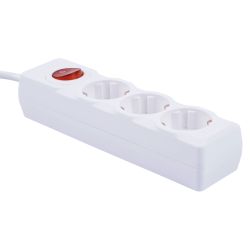 S-GCU3-5B WHITE Удлинитель серии Ultra. шнур 5м.. 3 гнезда. 16A. с-з. Белый. TM Uniel
