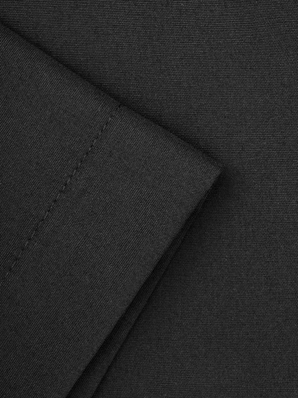 Рубашка приталенная SLIM FIT с коротким рукавом, черная