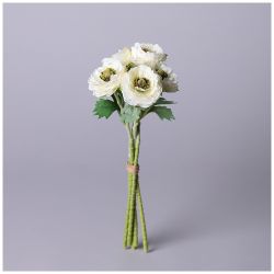 БУКЕТ ИСКУССТВЕННЫХ ЦВЕТОВ "РАНУНКУЛЮС" ВЫСОТА= 31СМ (МАЛ=12ШТ./КОР=72ШТ.)