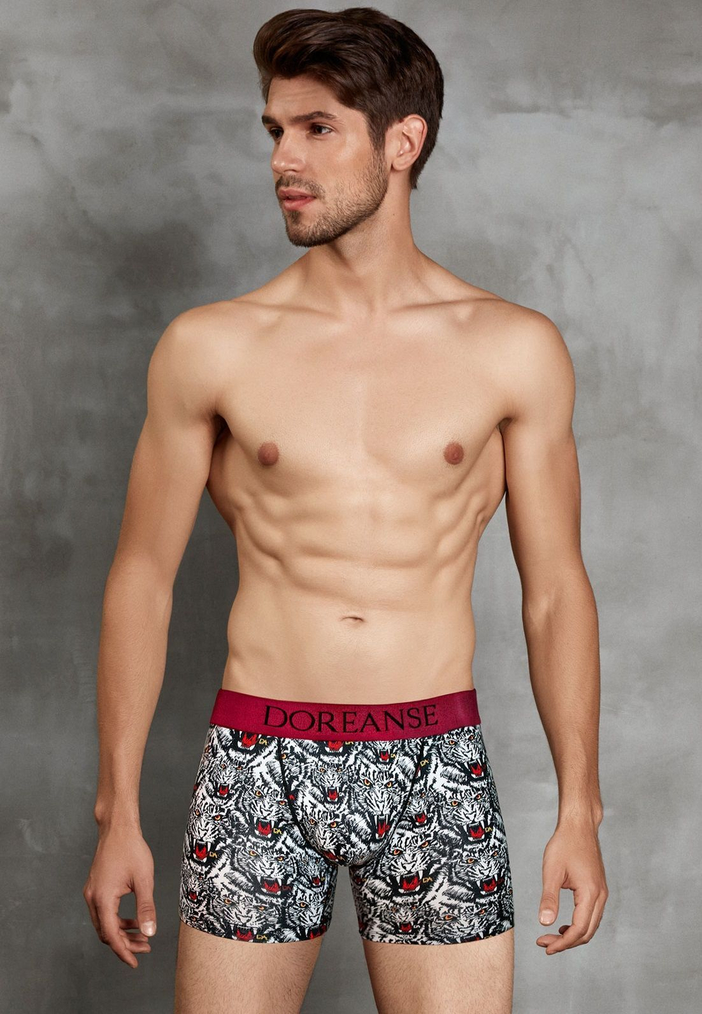 Мужские трусы-боксеры Doreanse Wild Tiger (Размер: M) (Цвет: черный)