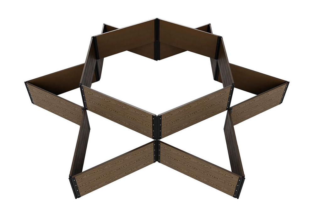 Доска грядочная Holzhof 150*25*2950мм, тиснение 3D