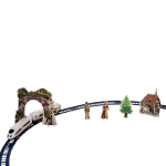 Железная дорога на бат., коробка 3018-1