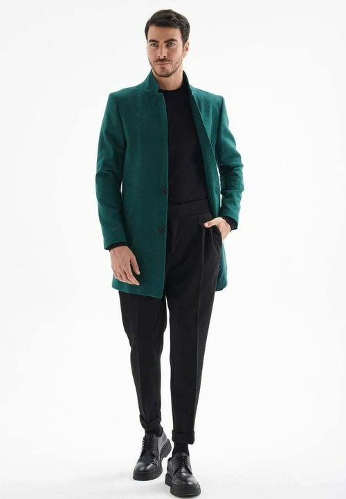 Мужское пальто (зеленое) Т18
