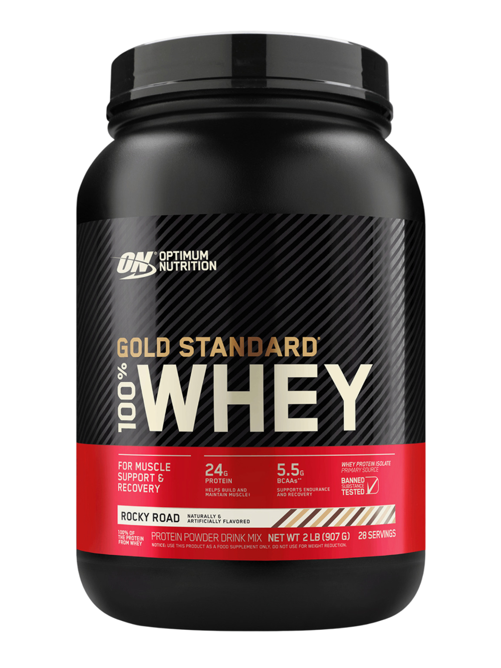 Optimum Nutrition, Gold Standard 100% Whey, сыворотка, 907 г (2 фунта)