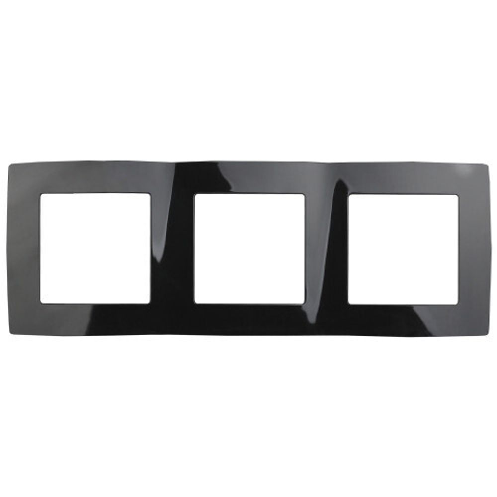 12-5003-06 ЭРА Рамка на 3 поста, Эра12, чёрный