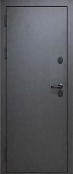 Входная дверь ТЕРМО ЛЮКС "ДУБЛЬ" Чёрный муар
