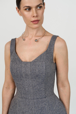 Топ корсетный шерстяной