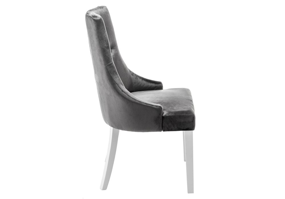 Стул Elegance white / fabric grey