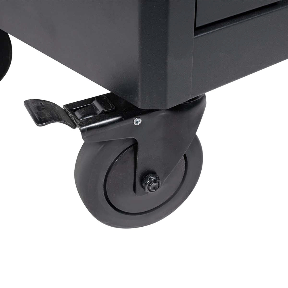 OPT-717E Тележка инструментальная, 7 полок с набором инструментов, столешница с EVA покрытием