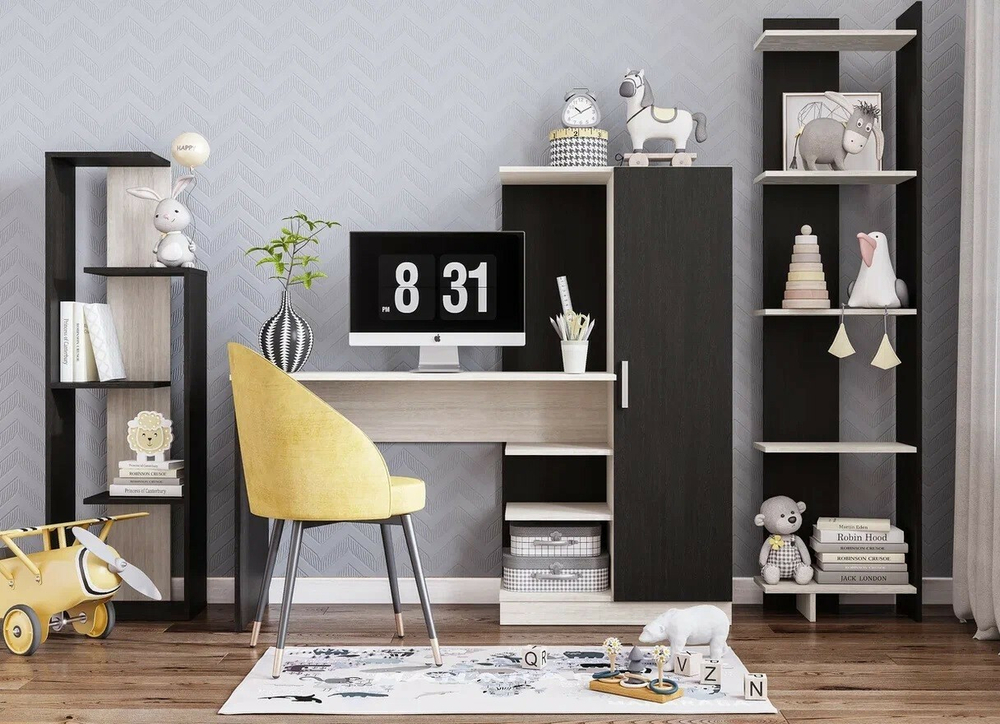 Стол компьютерный Бейсик, венге/лоредо