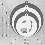 Акриловая медаль Фигурное катание 1768-050