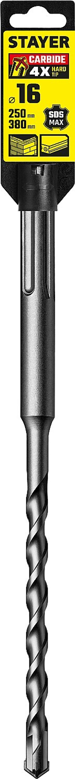 STAYER Hercules-4Х, 16 x 250/380 мм, SDS-max бур, Professional (29370-250-16)