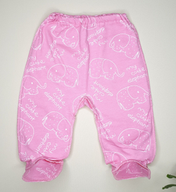 Комплект Мой милый слоник (бело-розовый)