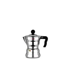 Alessi - Алюминиевая Турка кофеварка  высокого давления Moka Alessi на 3 чашки. / артикул   AAM33/3  / GTIN 8003299966745