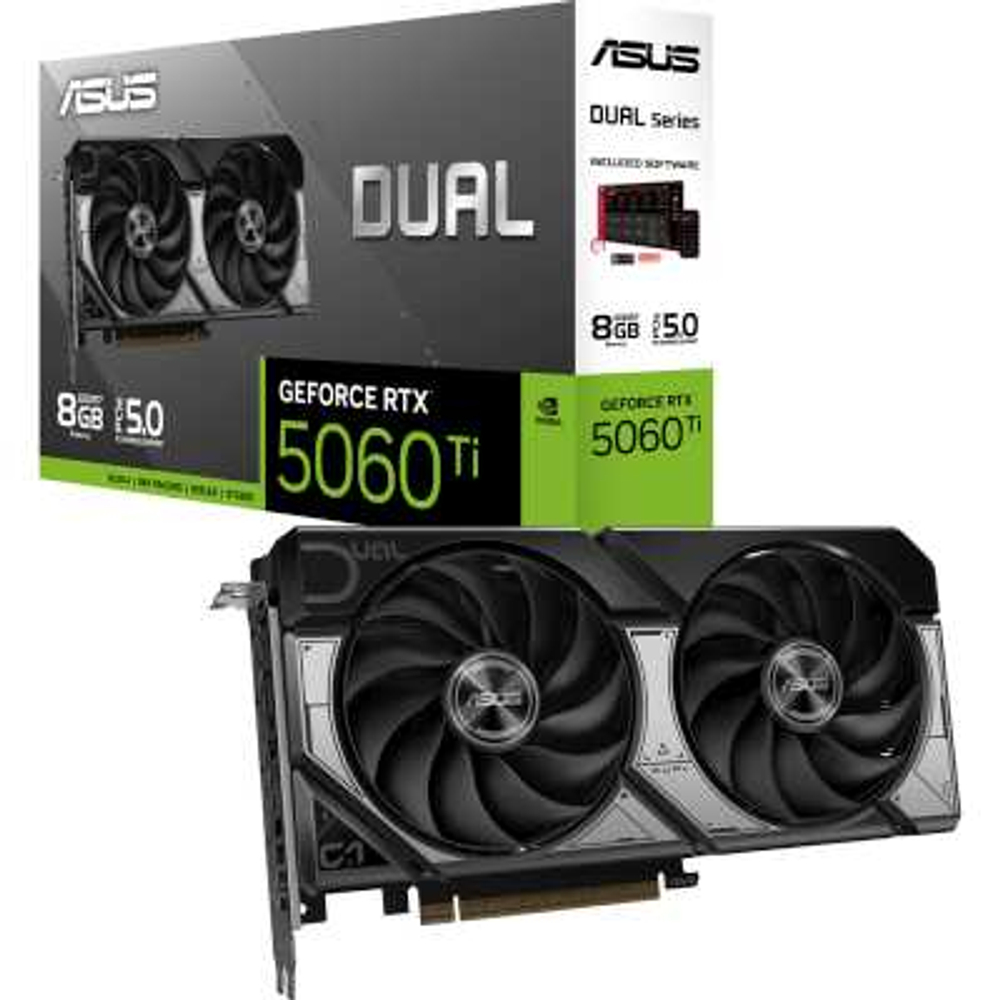 Видеокарта ASUS nVidia GeForce RTX 5060 Ti 8Gb DUAL-RTX5060TI-8G