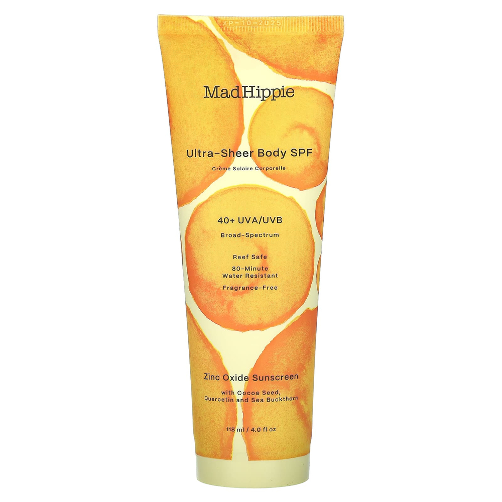 Mad Hippie, Ultra-Sheer Body, SPF, 40+, 118 мл (4 жидк. унц.)