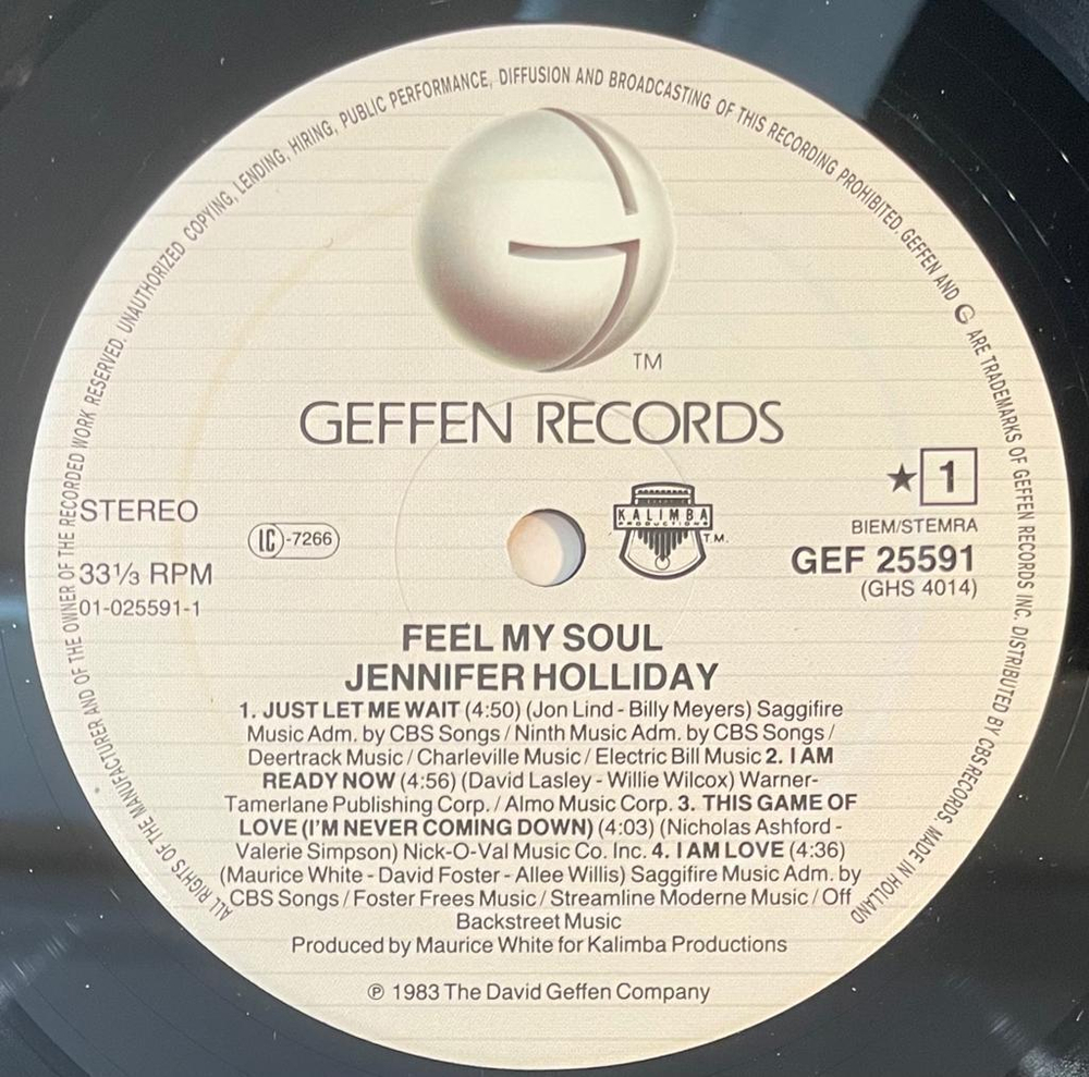 Jennifer Holliday- Feel My Soul (Голландия 1983г.)