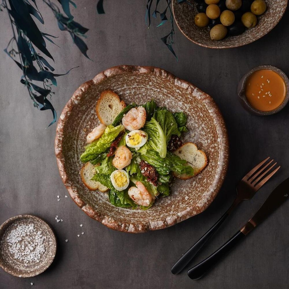 Салатник 750 мл d 22 см h6,5 см Brown Crush Untouched Taiga P.L. Proff Cuisine [1]