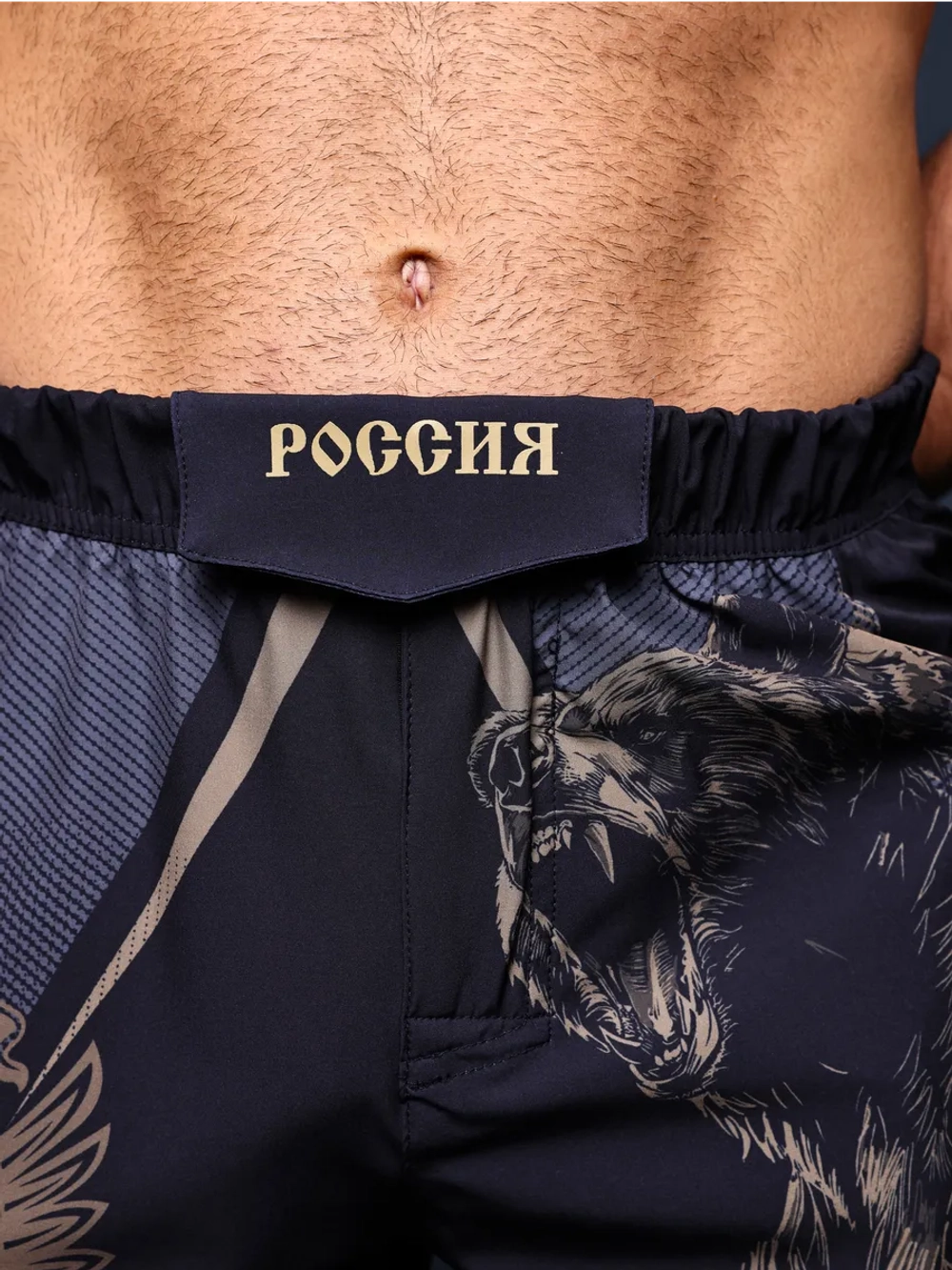 Спортивные шорты мма Россия с гербом для единоборств