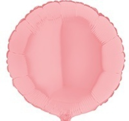 Шар "Светло-розовый круг пастель" 46 см