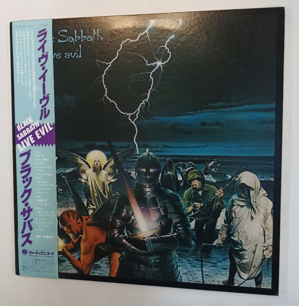Винтажная виниловая пластинка Black Sabbath Live Evil 2LP (Japan 1983)