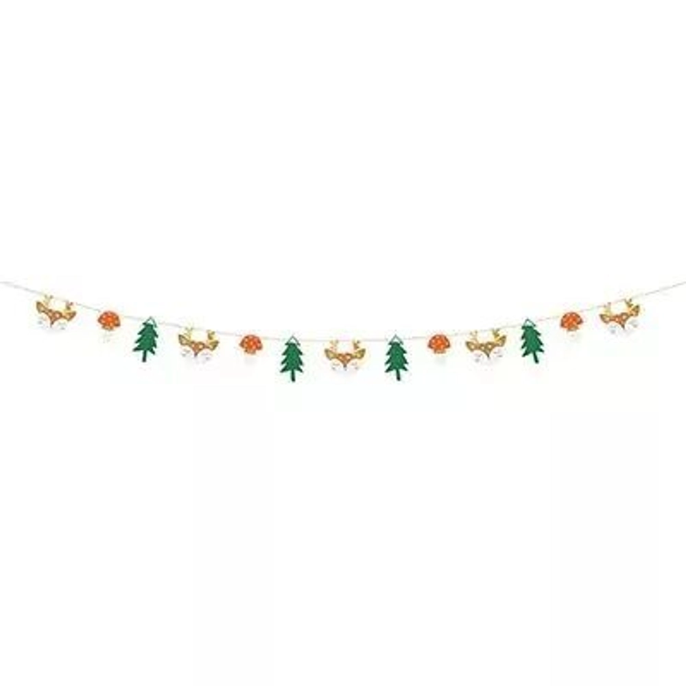 Гирлянда бумажная Лесная новогодняя 1,7м