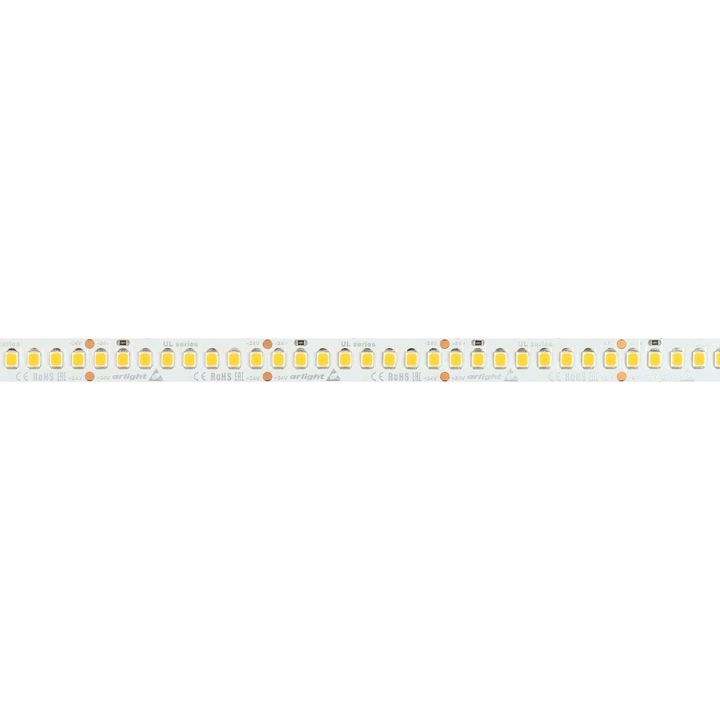 Светодиодная лента Arlight 20W/m 200LED/m 2835SMD теплый белый 5M UL-A200-10mm 24V Warm3000 037224