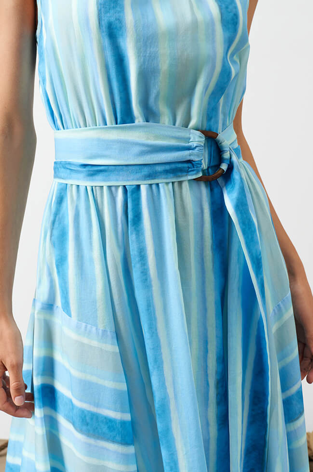 51572 Платье женское (голубой принт)