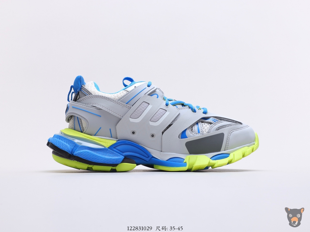 Кроссовки Track Trainers Grey/Blue/Green