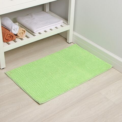 Зеленый мягкий коврик «Букли» (50х80 см) (Цвет: зеленый)
