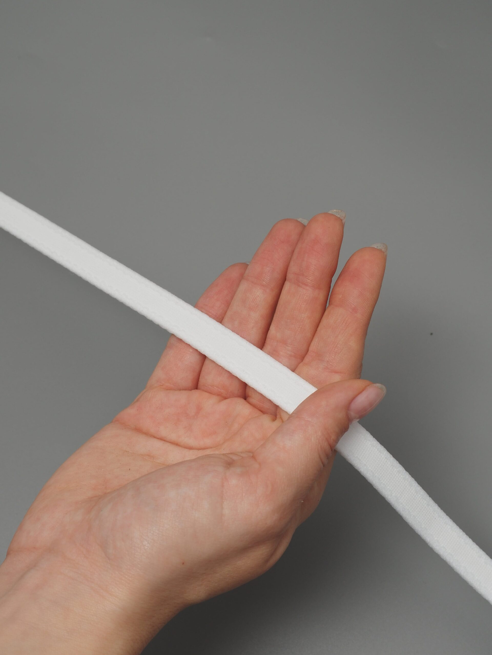 Туннельная лента белая бесшовная ширина 10 мм