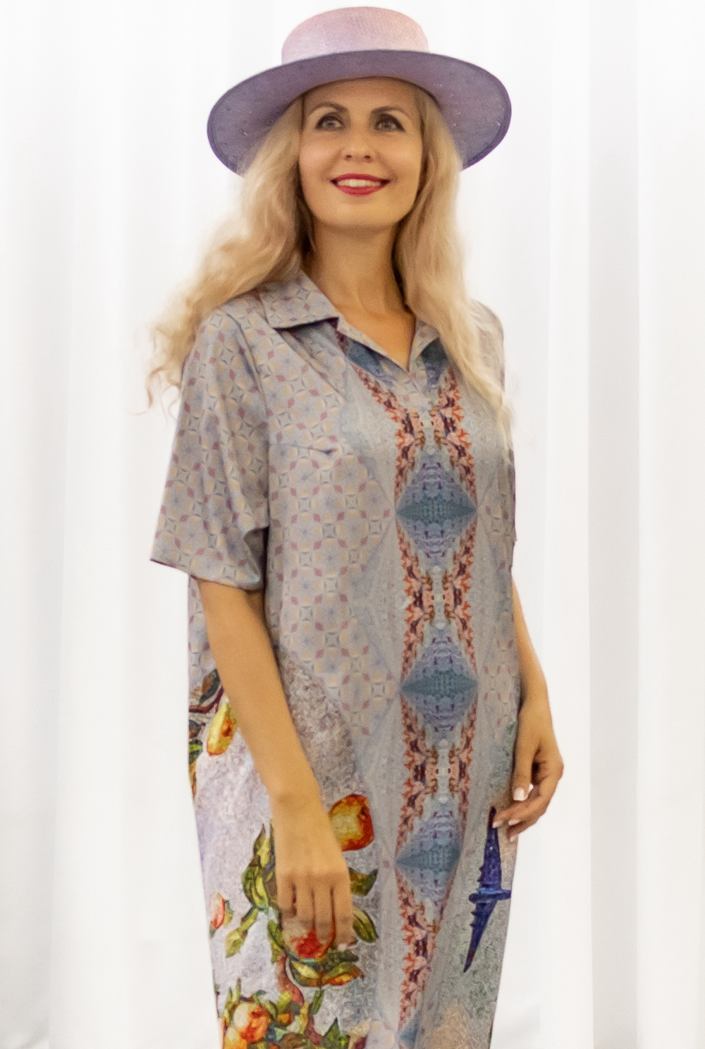 Платье-рубашка "Мозаики Дейнеки"