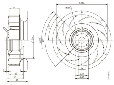 Мотор-колесо RH22L-2EP.WA.1R
