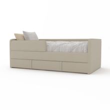 Кровать детская 160х80 см с бортиком и ящиком (грей Беверли)