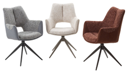 Стул DAVEN 360 град. поворот. RIELY-111 / G1038-101 Кремовый / Латте, ®DISAUR
