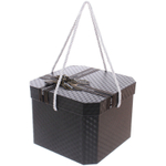 Коробка подарочная «Близкому человеку» 19*19*14 см, черный