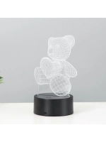 Светильник сенсорный «Мишутка» LED 7 цветов USB/от батареек