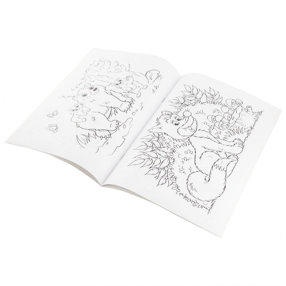 Раскраска А4 Alingar "Животные летом". 10 л., обложка целлюлозный картон