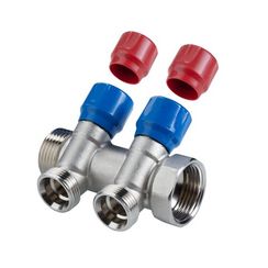 Коллектор VALTEC VTc.560.NE.060504 ЕВРОКОНУС с рег.вент НР 1х3/4 4 вых