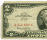 Банкнота США 2 доллара 1963 A 06375594 A. G