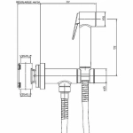 Гигиенический душ Bossini Paloma Brass E37005B.021 золото