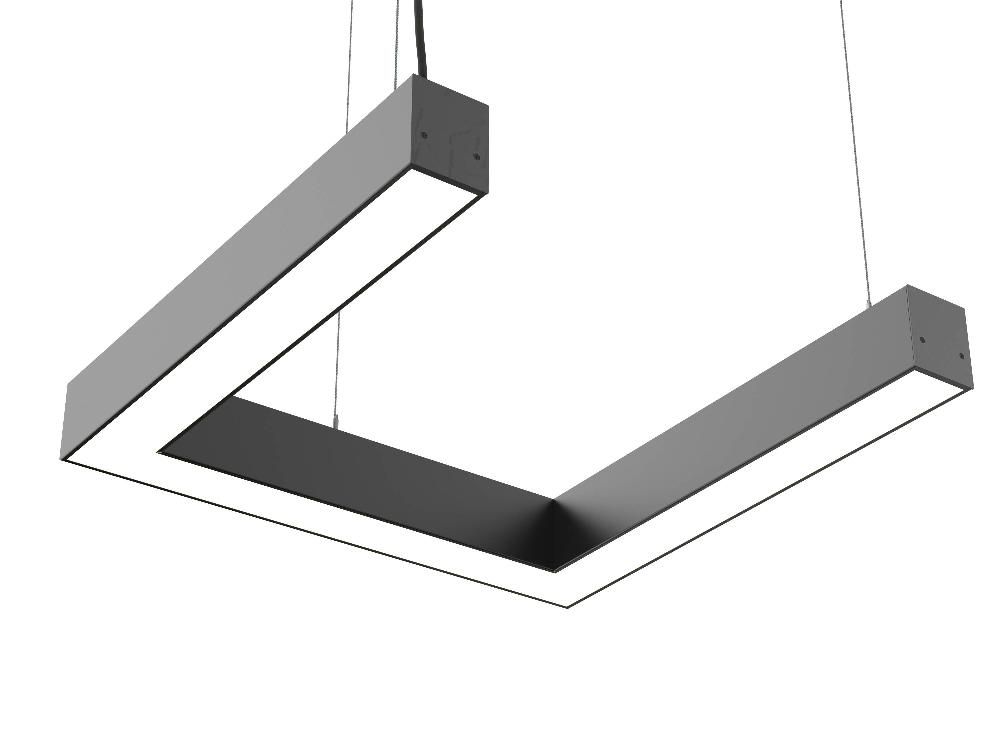 Светильник П-образный 160вт 1000x500x80мм