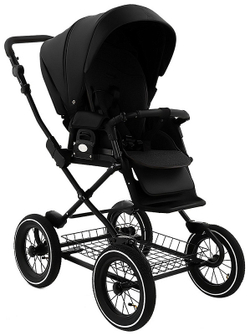 Детская коляска Roan Bass Next Classic Кожа d12 2 в 1 RCL300/1 Black