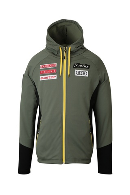 PHENIX 25/26 джемпер горнолыжный флис TEAM SWE EFM25KT01SWE Sweden Front Zip Hoodie