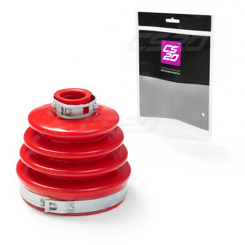 Пыльник ШРУС ВАЗ 2108 внутренний силикон красный с хомутами Drive CS-20