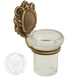 Стакан настенный Migliore Cleopatra ML.CLE-60.702 стекло прозрачное с матовым декором