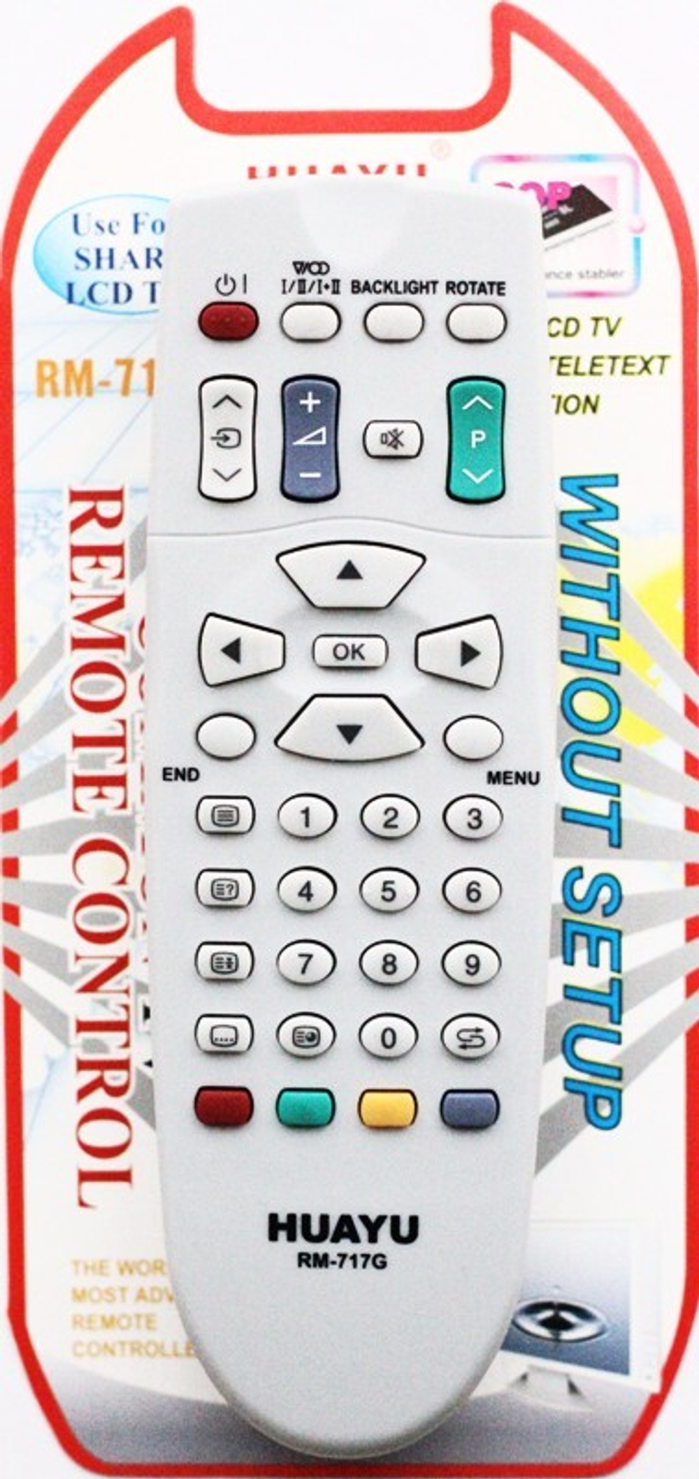 Пульт универсальный RM-717G (GA339WJSA) для Sharp TV