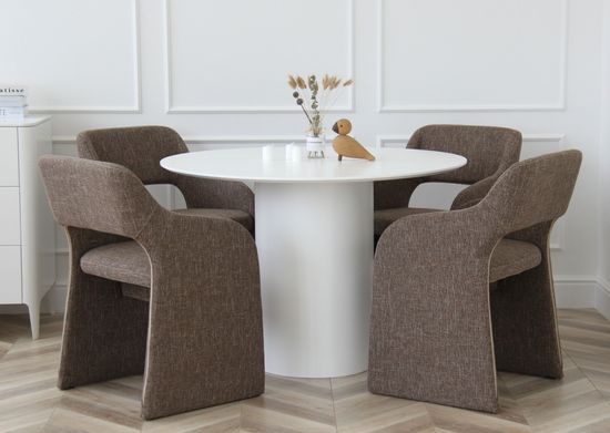 Стол обеденный Type D 110 см основание D 43 см (белый)