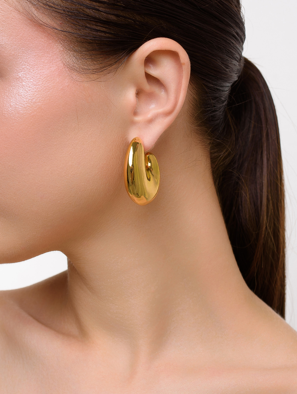 Серьги "Bagel Puffy" Gold