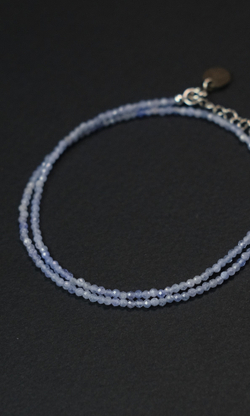 Чокер "Memo about Finance" из танзанита на замочке 33-38 см